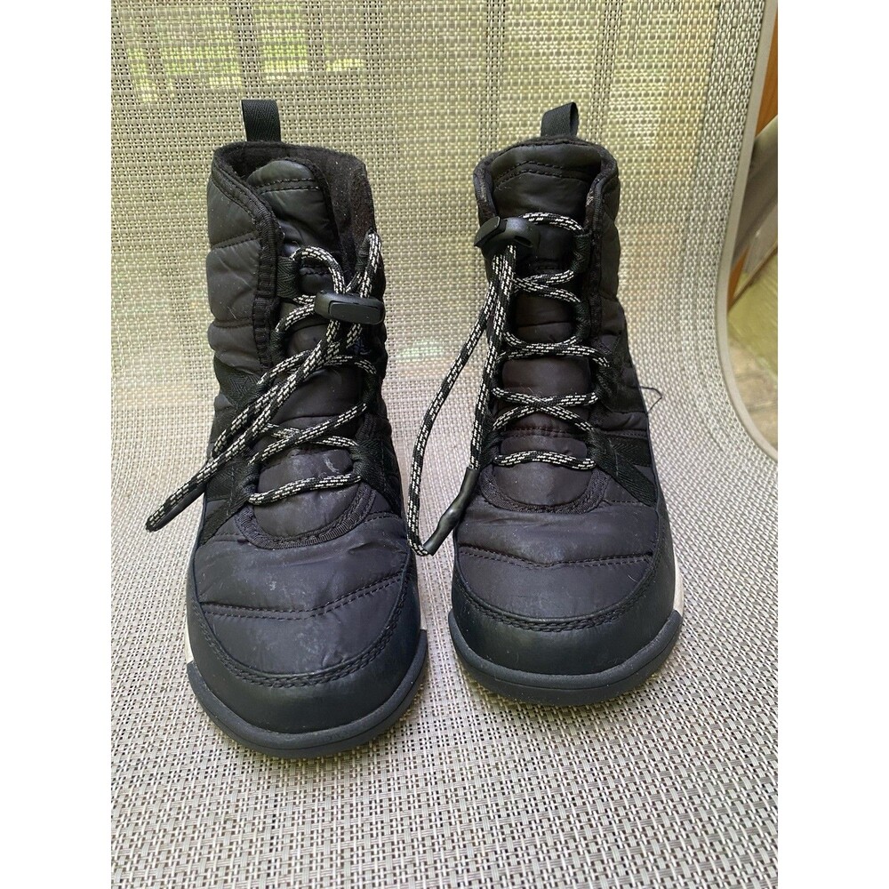 Sorel Whitney II Puffy Mid Waterproof Boots Black  NY3903-093 Kids Size 2